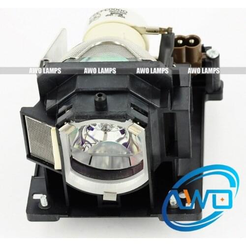 AWO Orginal UHP Bulb with Housing CP-D20 For HITACHI Projector Lamp DT01121 with Module