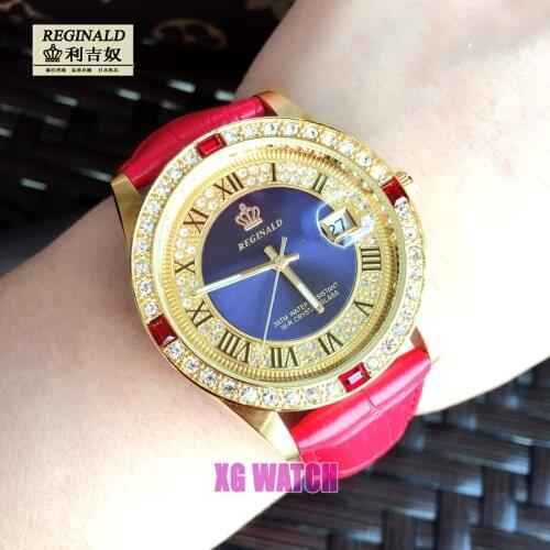 2020 часы женские наручные Womens Watch Large Dial Leather Luminous Fashion Quartz Rhinestone Gold Watches Jewelry Luxury Gift