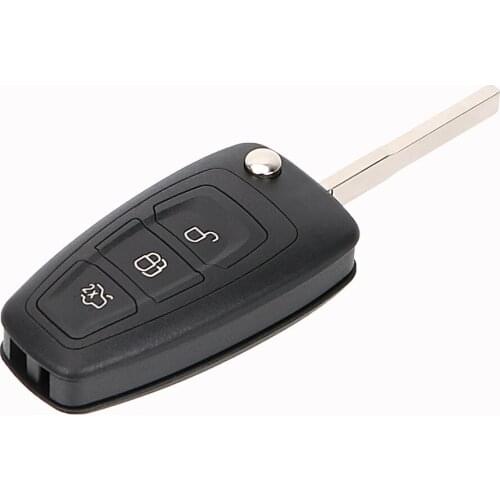Car Key Shell For Ford Focus 3 Fiesta Mondeo Flip Folding Key Replacement Shell Remote 2 Button Blank Key Blade Car Accessories