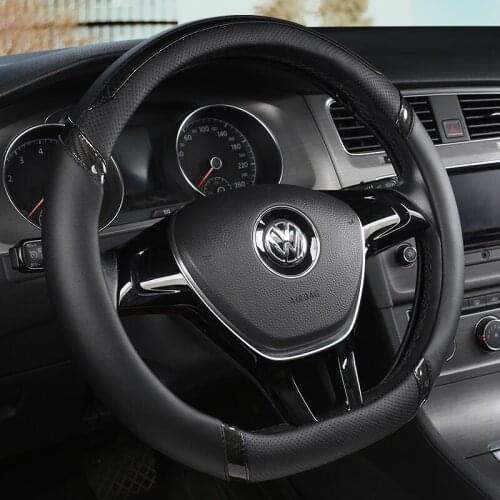 D Shape Steering Wheel Cover PU Leather for Nissan Rogue /Rogue Sport 2016 2017 2018 2019 2020 X-Trail 2017-2020 Car Styling
