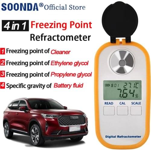 Cleaning liquid freezing point meter Battery liquid hydrometer Specific Gravity Tester Meter Antifreeze freezing point meter