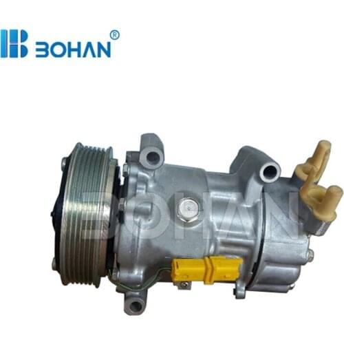 For Sanden 6V12 air compressor for MINI Mini Clubman (R55) 07-15 for Peugeot 206 / 307 / Partner 5215310145 64522758145 BH-PC052