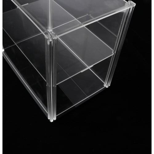 Double-deck Acrylic Show Case with Black Base for Action Figures Anime Model (9