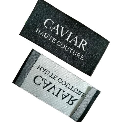 Customized Woven Label For Garment Luggage Sewing Tags For Hats Brand Names Embroidered Logotype Labels Custom Fabric Tags