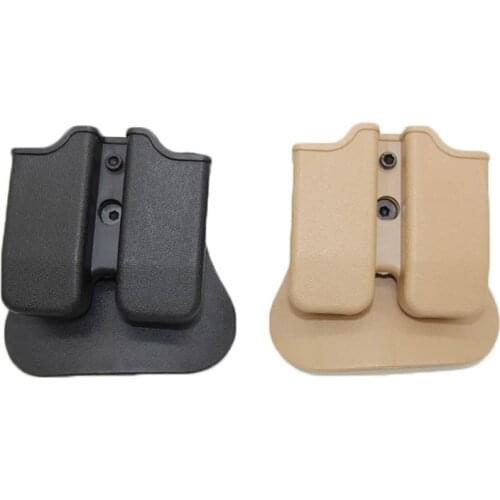 9mm IMI Magazine Pouches for Glock 17 19 Beretta M9 92 Colt 1911 Airsoft Tactical Hunting Holster Double Dual Magazine Mag Pouch