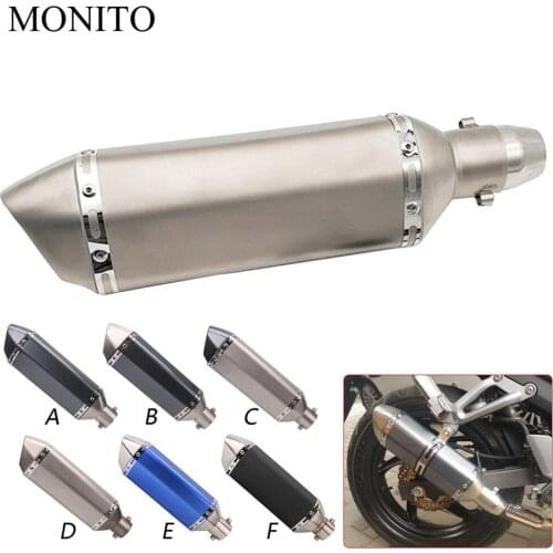 Modified Exhaust Motorcycle Escape Exhaust Exhaust Muffle For Grom Cb190r Cbr250r Fz1 Fz6 Ybr 125 Bmw F800r buell