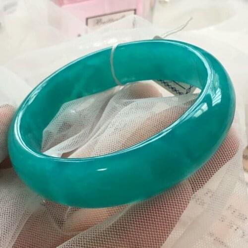 Genuine Natural Green Ice Amazonite Bangle Bracelet Inner Diamater 55mm Natural Stone Women Fashion Crystal Certificate AAAAA