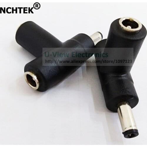 NCHTEK DC 5.5*2.1mm Male to Dual DC 5.5x2.1mm Female Plug Power Adapter Connector/Free Shipping/5PCS
