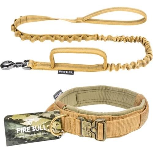 Big Dog Collar Adjustable Military Tactical Pets Dog Collars Leash Control Handle Training Pet Cat Dog Collar For Large Dogs