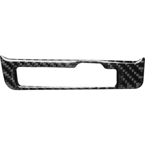 Carbon Fiber Gear Shift Panel Trim Self-adhesive Protective Gear Panel Frame Compatible with Audi A4 B8 A5 Q5 8R Right Drive