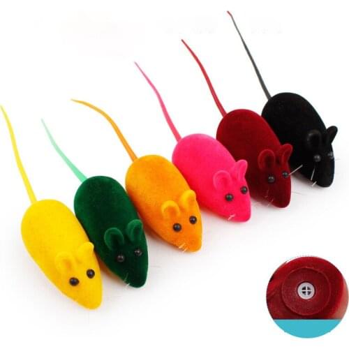 Squeak Rat Soft Toy for Cats Products Pets Funny Toys Accessories Cats Accessories for Home Furry Goods for Animal Cat Supplies