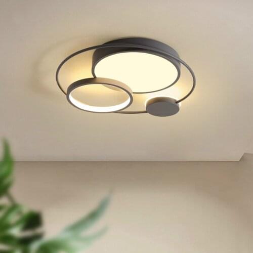 Modern led ceiling lights for living room bedroom study room black+white or grey color ceiling lamp fixtures ZM101506