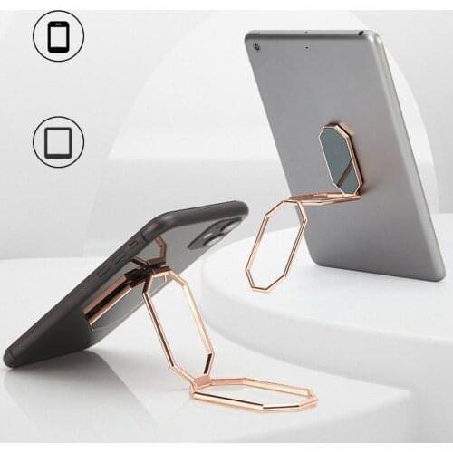 Foldable Mobile Phone Holder Ring Buckle Retractable Desktop Mobile Phone Holder Car Magnetic Metal Mobile Phone Holder
