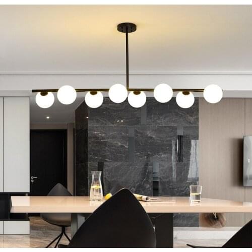 Modern Led Glass Pendant Lights Multi Ball Ceiling Hanging Lamp Lights for Living Room Bedroom Decor Loft Restaurant Suspension