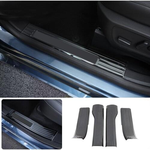 Car Styling 4PCS Stainless Steel Scuff Plate Inner Door Sill Threshold Cover Trim For Ford Escape Kuga 2020 2021