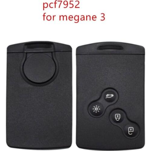 Smart Keyless 4 Button remote key 434mhz pcf7952 Chip Car Key for Renault Megane 3 for renault laguna 3