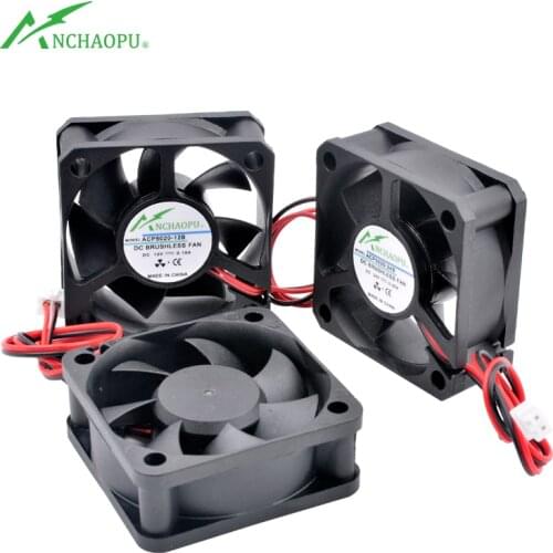 ACP5020 5cm 50mm fan 50x50x20mm DC5V 12V 24V 2pin Cooling fan suitable for chassis power supply charger printer inverter