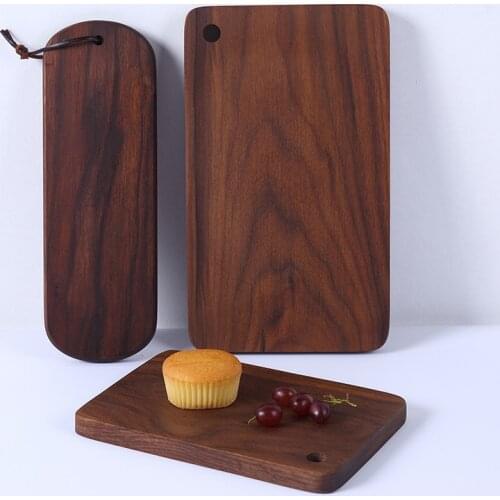 Japanese Black Walnut Chopping Board Chopping Board Wood Bread Tray Western Pizza Sushi Steak Tray Fruit Cutting Board Wood