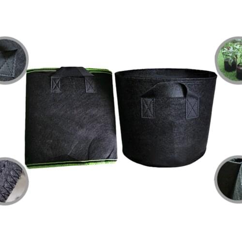 1 Gallon Black Felt Pots Garden Plant Grow Bag Pouch Root Container Garden Pots Planters Supplies