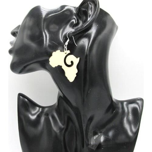 10pairs/lot 4cm Unfinished africa Wood Earrings