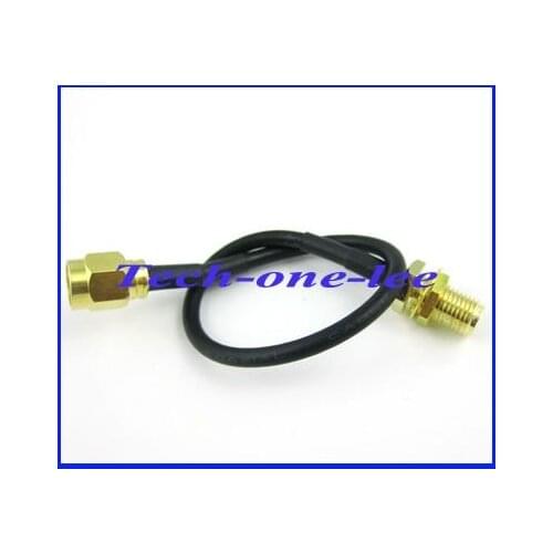 10 piece/lot SMA cable SMA female to SMA male connector pigtail cable RG174 15CM