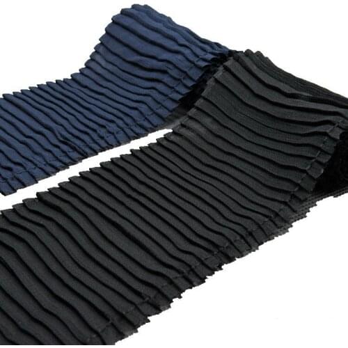 2 m / batch Exquisite single-layer wrinkled high-quality chiffon lace Wild lace decorative lace 7.5cm wide