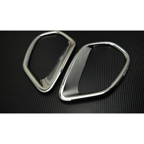 2 Pcs Brand New ABS Chrome Car Rear Fog Light Lamp Cover Trims For Mitsubishi Outlander 2016 Car Styling Auto Accessories