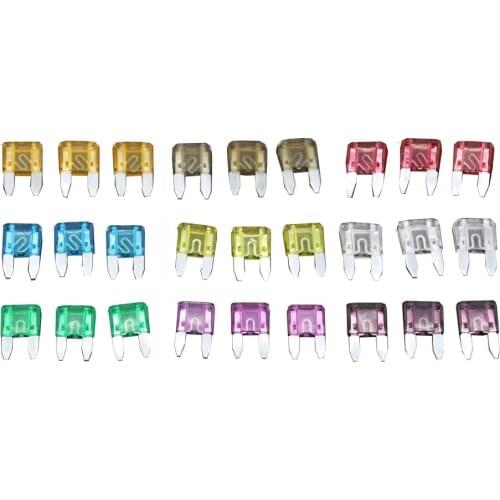 30 PCS 3~40A Small Fuse, 3 PCS for each specification, Automotive Fuses Blade,The fuse Insurance insert Lights Fuse