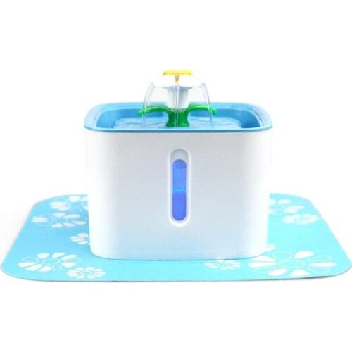 2.5 liter square automatic water dispenser for pet floret quiet cat dog