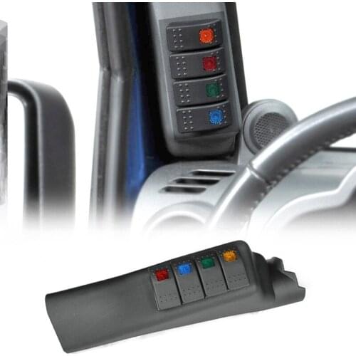 Car A-Pillar Switch Pod Panel Left Side Rocker for Jeep Wrangler JK 2007-2017 Controller Assembly