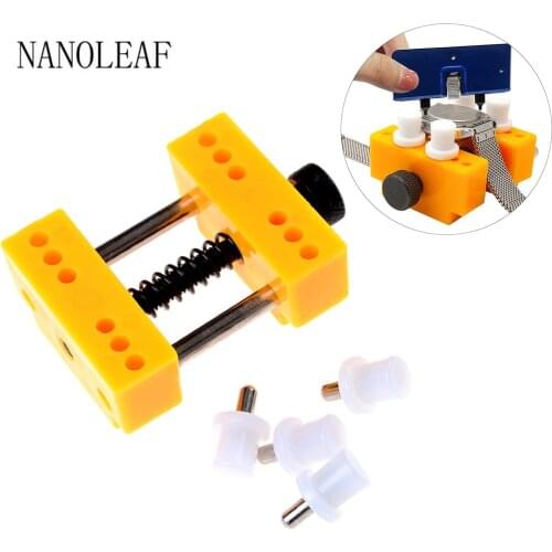 Watch Case Back Holder Tool 4 Hard Adjustable Plastic Pins Anti-Scratch and Anti-Drop Wristwatch Repair Brackets
