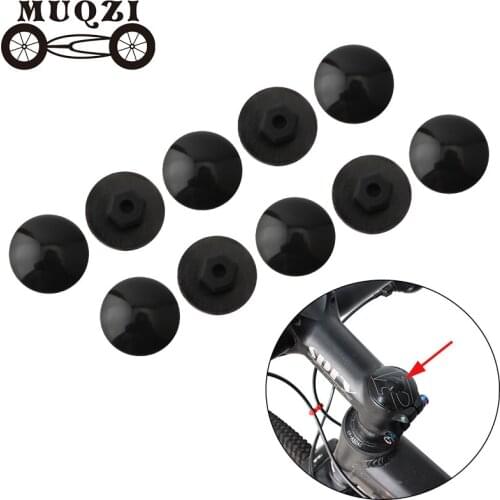 MUQZI 10pcs Bike Headset Cover M6 bowl Set Screw Silica gel Top Cap covers MTB Road Fixed Gear Folding Bicycle