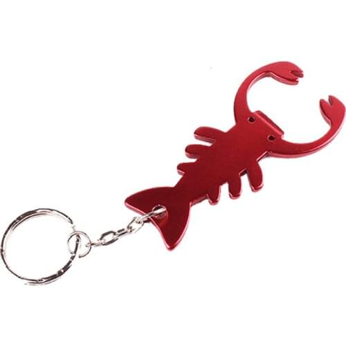 Crayfish Aluminum Beer Opener Heavy Duty Bottle Opener with Keychain Beer Bottle Opener for Kitchen, Bar or Restaurant