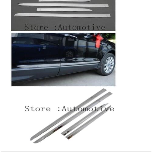 For Ford Kuga Escape 2013-2016 2017 2018 ABS Chrome Car Door Side Line Body Moulding Cover Trim Exterior Accessories