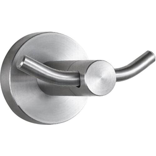 Bathroom SUS304 Stainless Steel Double Hook 19 Clothes Hook Door Hook Single Hook