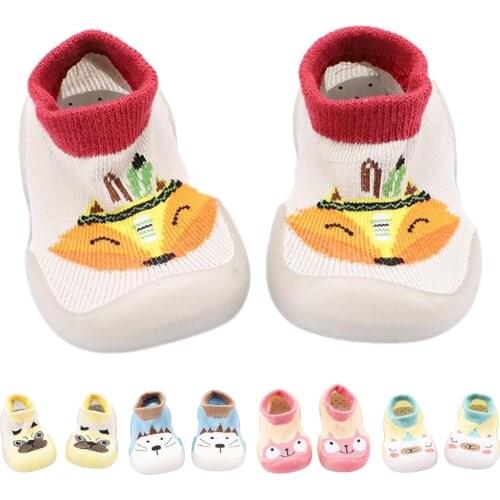 #VW Cartoon Mixed Colors Shoes Children Baby Girls Boys Breathable Socks Shoes Cotton Rubber Sole Floor Shoes Sneakers туфли