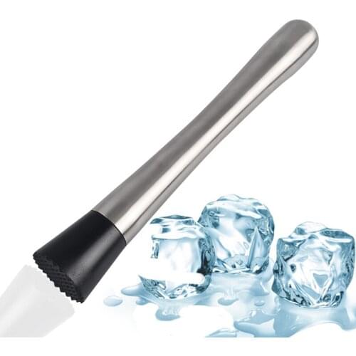 Cocktail Muddler Stainless Steel Bar Mixer Barware Drink Mojito Cocktail DIY Cocktail Muddler Bartenders Barware Bar Tools
