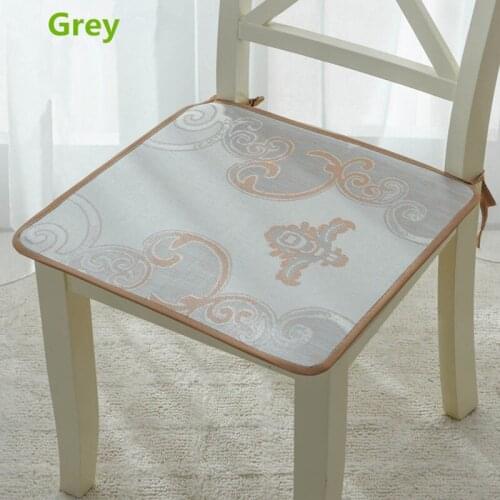 Summer Ice Silk Fabric Chair Cushion Cool And Breathable Fiber Mat Pat Seat Cushion Office Computer Chair Dining Chair Cushion