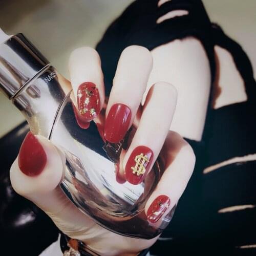 Fashion Glamour Gold Foil Embellishment Decorative Fake Nail Pieces DIY Nail Art Professional Nail Supplies Tools