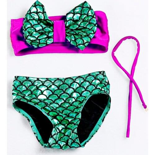 New 2019 Baby Girls Swimsuit Mermaid Bikini Sets Baby Swimsuits Girls Swimwear Swimming Bikini Suits Girls Swimsuits G39-SW272