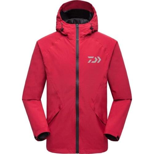 New Arrival DAIWA DAWA Fishing Jackets Outdoor Sport Waterproof Windproof Quick Dry Fishing Clothing Hooded Breathable Men Shirt