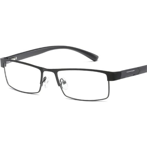 XojoX Business Reading Glasses Men Women Half Frame Anti-fatigue Titanium Hyperopia Eyewear Diopter Glasses +1.0 1.5 2.0 2.5