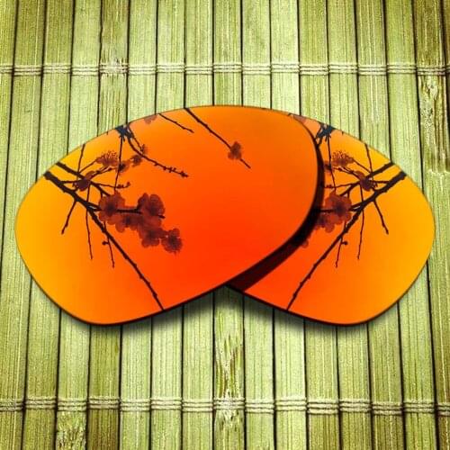 Polarized Replacement Lense For-Oakley X-Metal XX Sunglasses Frame True Color Mirrored Coating - Fire Red Color Options