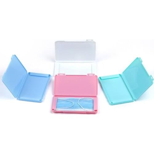 PP Mask Storage Box Mask Holder Portable Dust-Proof Moisture-Proof Childrens Student Mask Box Face Mask Storage Box Organizer