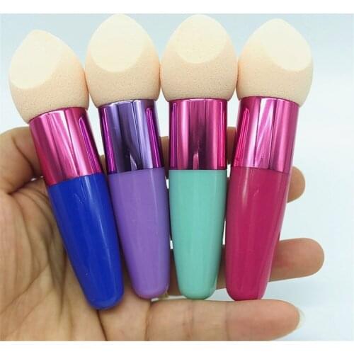Profesional Cosmetic Brush Makeup Sponge Women Liquid Cream Foundation Concealer Beveled Sponge Brush Puff Makeup Beauty Tools