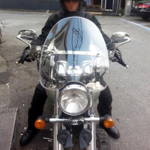 Clear Windscreen Windshield For 1969-2017 Honda Magna Shadow Sabre Spirit 600 750 1100 Nighthawk Rebel 250 Aero ACE RS 700