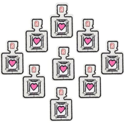 Diy Perfume patches for clothing iron embroidered patch applique iron on patches sewing accessories badge stickers on clothes
