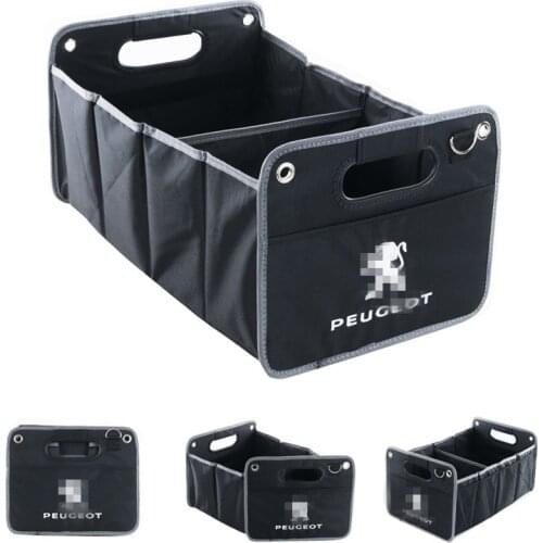 Collapsible Car Organizer for trunk transporting storage Camping car accessory box organizer luggages Suitable for Peugeot