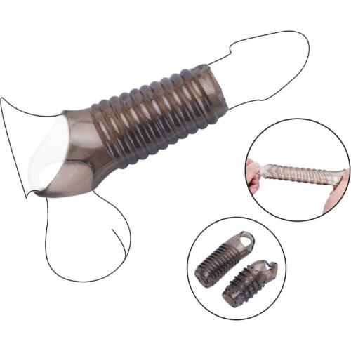Spiral Penis Sleeve Erection Enlargement Sex Toys for Men Condoms Delay CockRing Stimulate Delayed Ejaculation Chastity Sex Shop