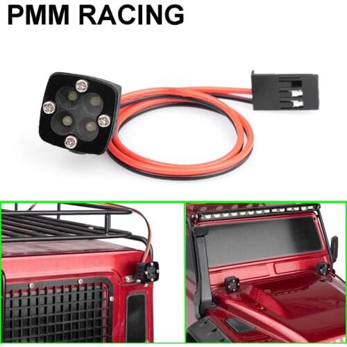 Led Spotlight Taillight Bumper Lights 7V White Light for 1/10 RC Car TRX4 SCX10 AX103007 1/14 Tamiya Truck SCANIA R620 MAN TGX